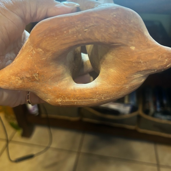 Collectible FolkArt Red Clay Mexican Dancing Dogs - Picture 5 of 7